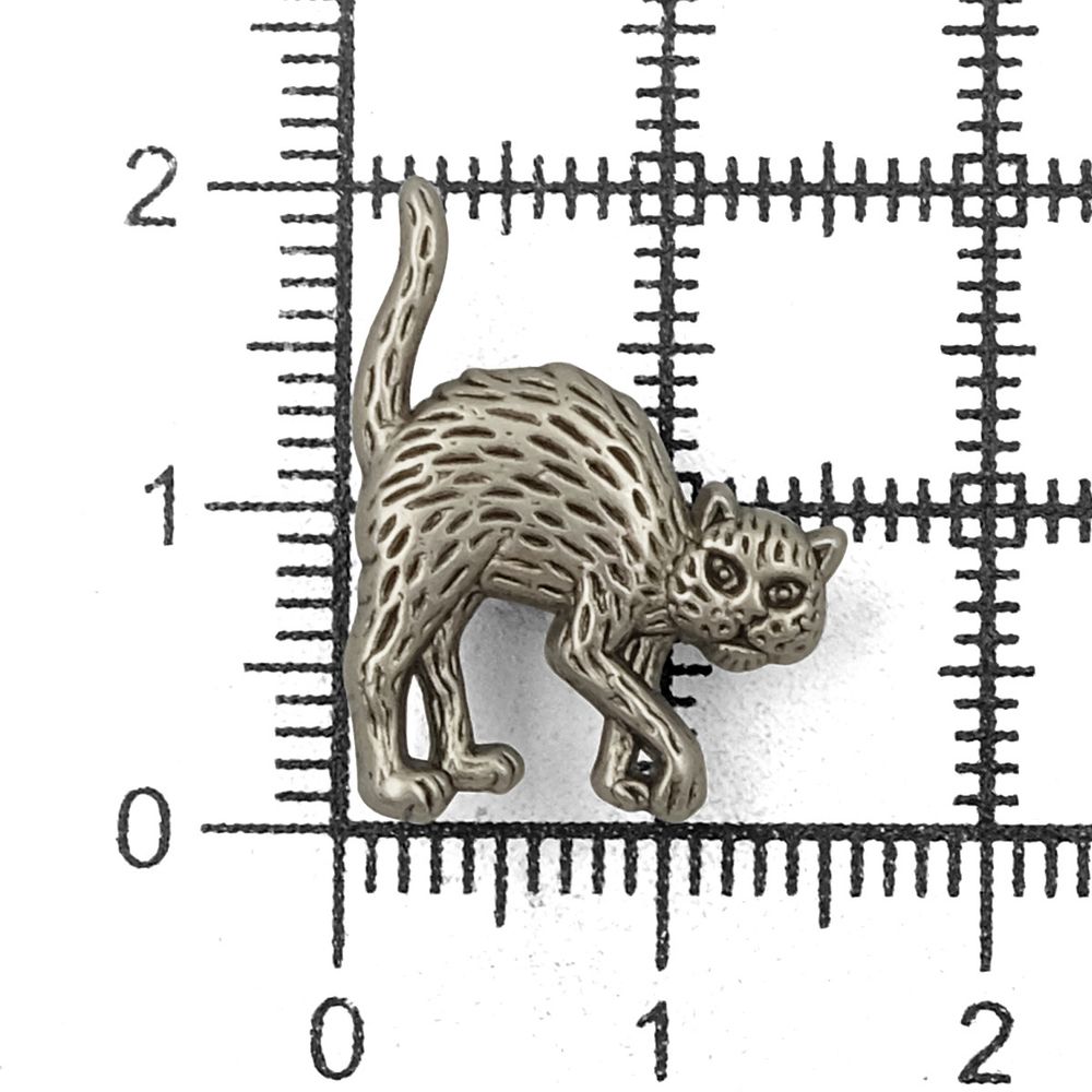 Украшения декоративные пуговицы Кот, 21 мм (MAS), 72 шт