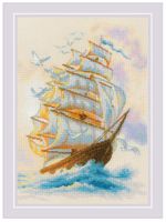 Набор для вышивания нитками Риолис, Ветер странствий, 21х30 см
