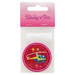 Термоаппликация "Вертолет на красном фоне", 4.7х4.7см