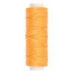 Нитки для кожи вощёные плоские 0.8 мм, 25 м, 015 т. желтый, LC-001, Промысел