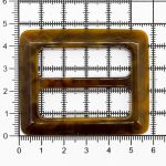 Пряжка пластиковая 40 мм, янтарь мраморный, П05(2.06-454-40), 10 шт
