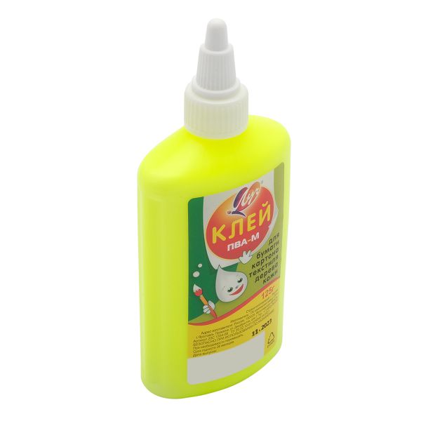 Клей ПВА-М в желтом флаконе, 125 гр, 20С-1354-08