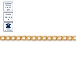 Цепь декоративная алюминий 5х3.1 мм, 25±0.5 метров, золото, Micron MA-03