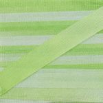 Лента (тесьма) шелковая 7.0 мм / 45.5±0.5 метров, M032 бл. салатовый/салатовый, Gamma SRM-7