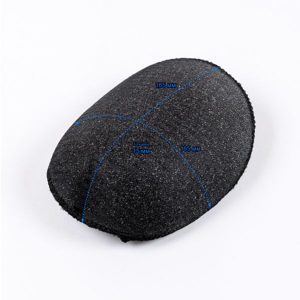 Плечевые накладки (подплечники) реглан 165х165х15 мм, 10 пар, черн, Р(ОР)-15