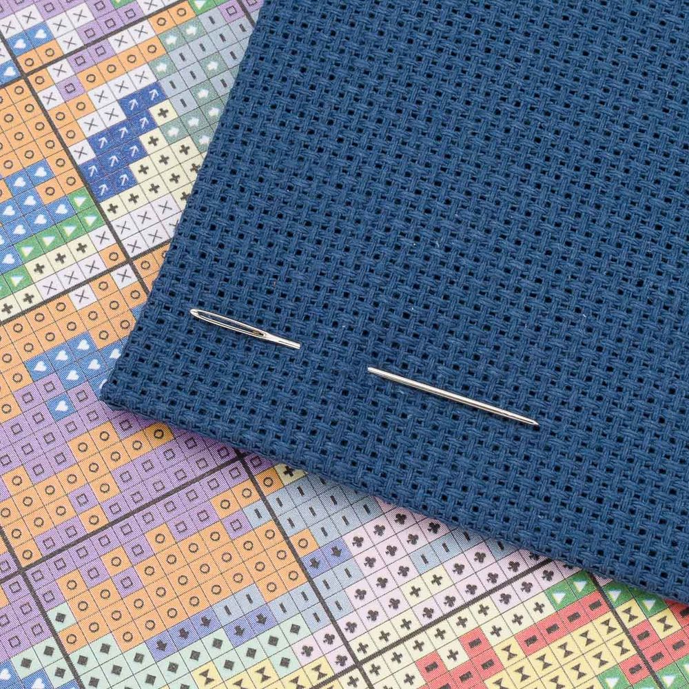 Набор для вышивания нитками Овен, Рождественский ангел 25х25см