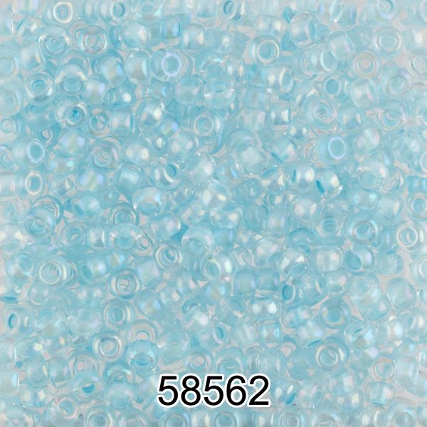 Бисер Preciosa 10/0 (2.3 мм), 500 г, 58562 (Ф558) св.голубой
