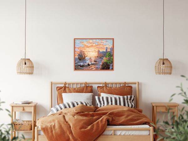 Картина по номерам Фрея, У моря, 50х40 см