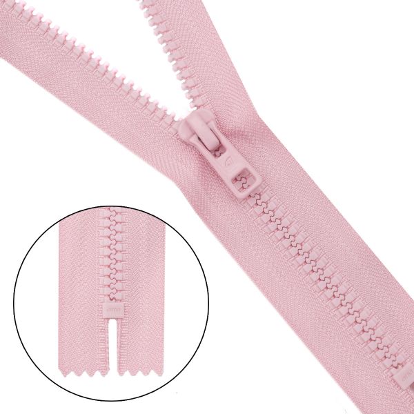 Молния трактор Arta Т6 (6 мм) 1 зам., н/раз., 18 см, (2075), A811 св. розовый, НОВЫЙ МАТОВЫЙ ЗАМОК, 10 шт