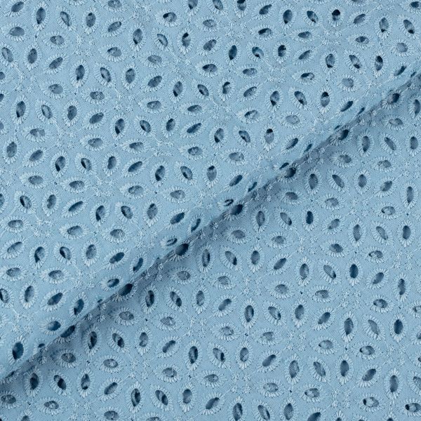 Ткань шитьё (прошва) 150х135 см, 16-4118 голубой, Gamma YFAS-2444