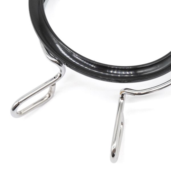 Пластиковые Пяльца с металлической застежкой, диаметр 5,8 см, цвет черный, Nurge Hobby, 160-3