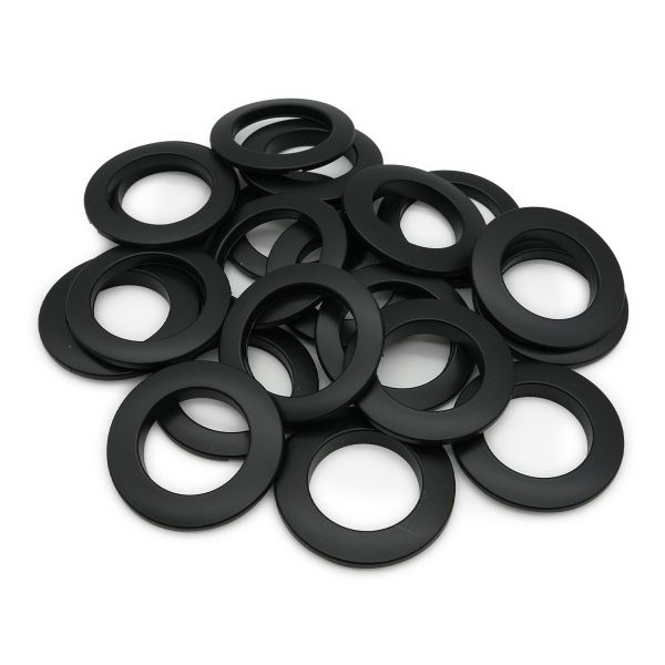 Люверсы шторные ⌀35 мм, с многоуровневым замком цвет № 70 матовый черный, 10 шт