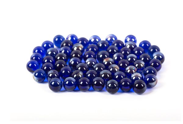 Шарики стеклянные 16 мм, 6х340 г, №01 т.синий, Blumentag GLM-01/16