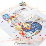 Набор для вышивания нитками Чудесная игла, Яркие краски Марокко 40х30 см