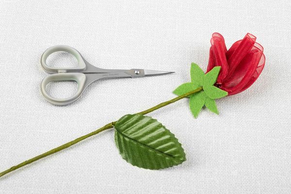 Ножницы рукодельные 8.9 см, с прорезиненными ручками, Gamma ROS-04