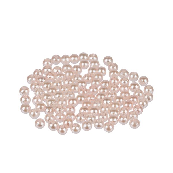 Бусины пластик ⌀4 мм, 100±5 шт, №06 св.розовый, Zlatka PB