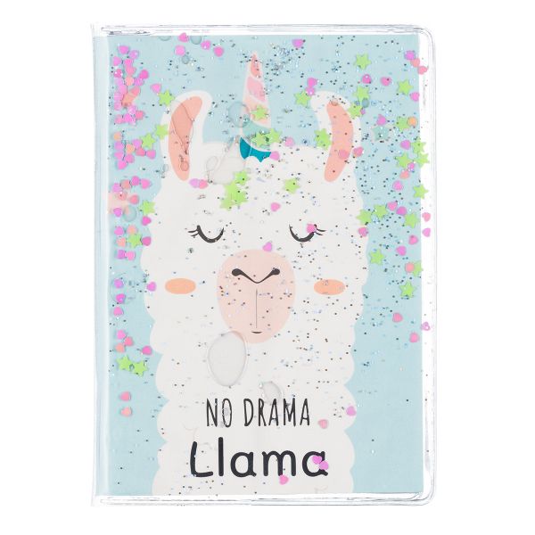 Блокнот Лама, формат А6, 11х15см, 56 листов в клетку на скрепке, Centrum, 90239