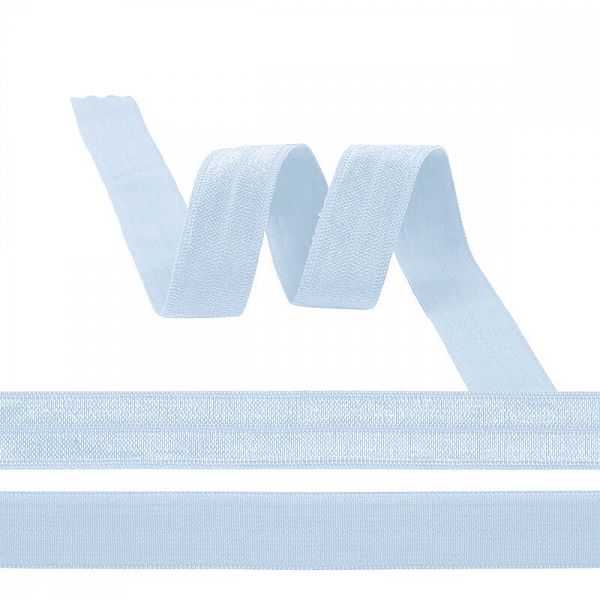 Резинка бельевая (окантовочная) блестящая 20.0 мм / 50 метров, голубой F183