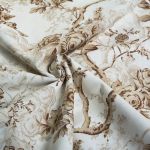 Ранфорс Розы моно 130 г/м², 100% х/б, 240 см, в нарезке, цв. бежевый, 3 метра /TOS/