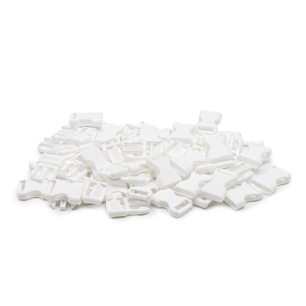 Фастекс (пряжка трезубец) пластик 13 мм, 40 шт, белый