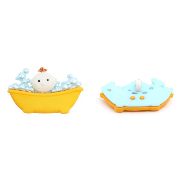 Украшения пуговицы декоративные фигурки Игры в ванной пластик, 6 штук, Dress It Up