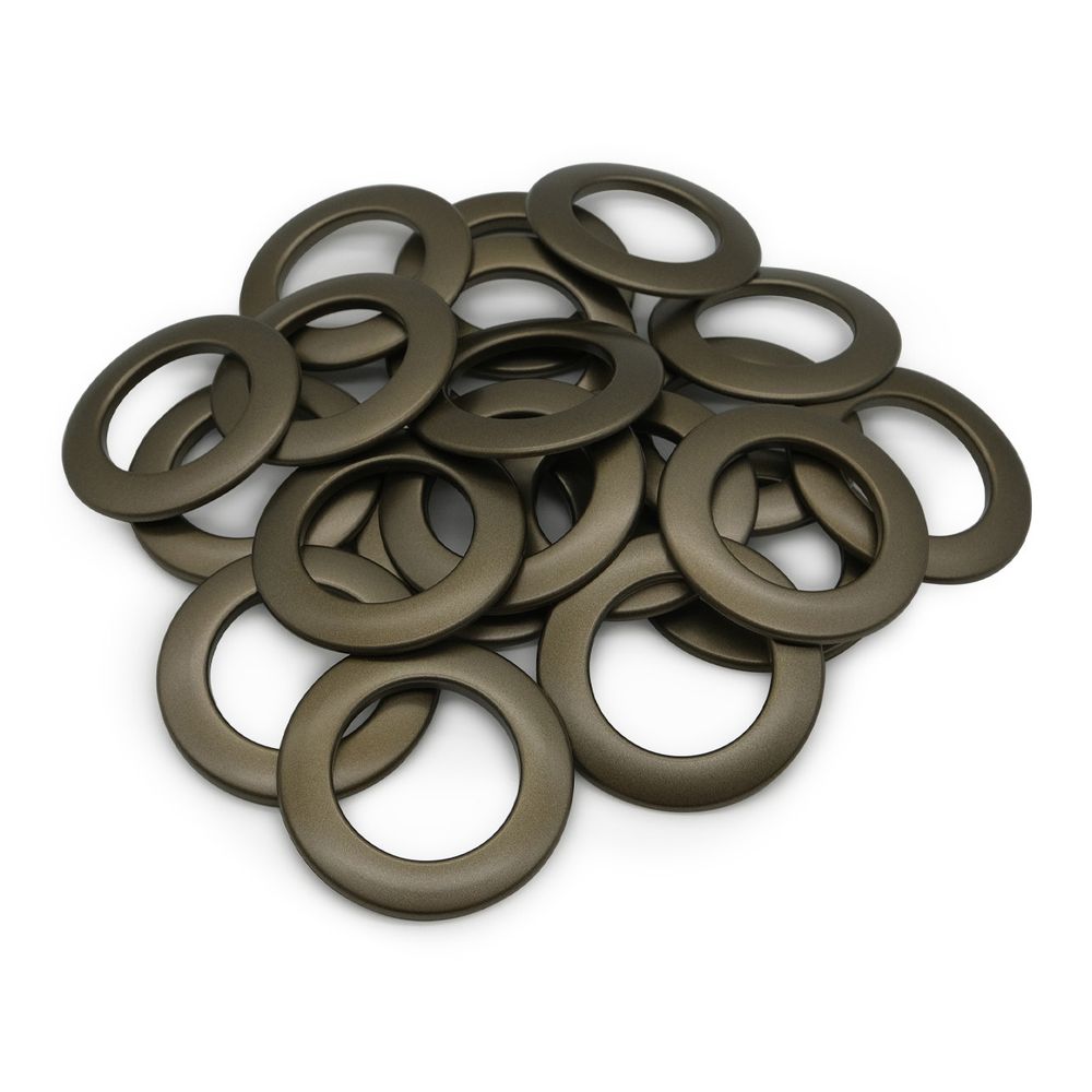 Люверсы шторные ⌀35 мм, цвет № 25 золотистая латунь, 10 шт