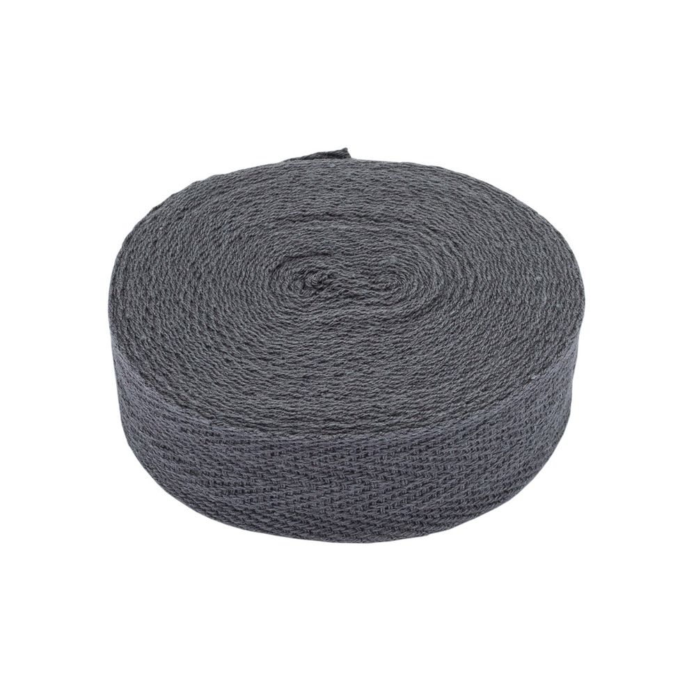 Тесьма (лента) киперная (100 х/б) 20 мм / 4.57 метра, 63 темно-серый, 6190-2026