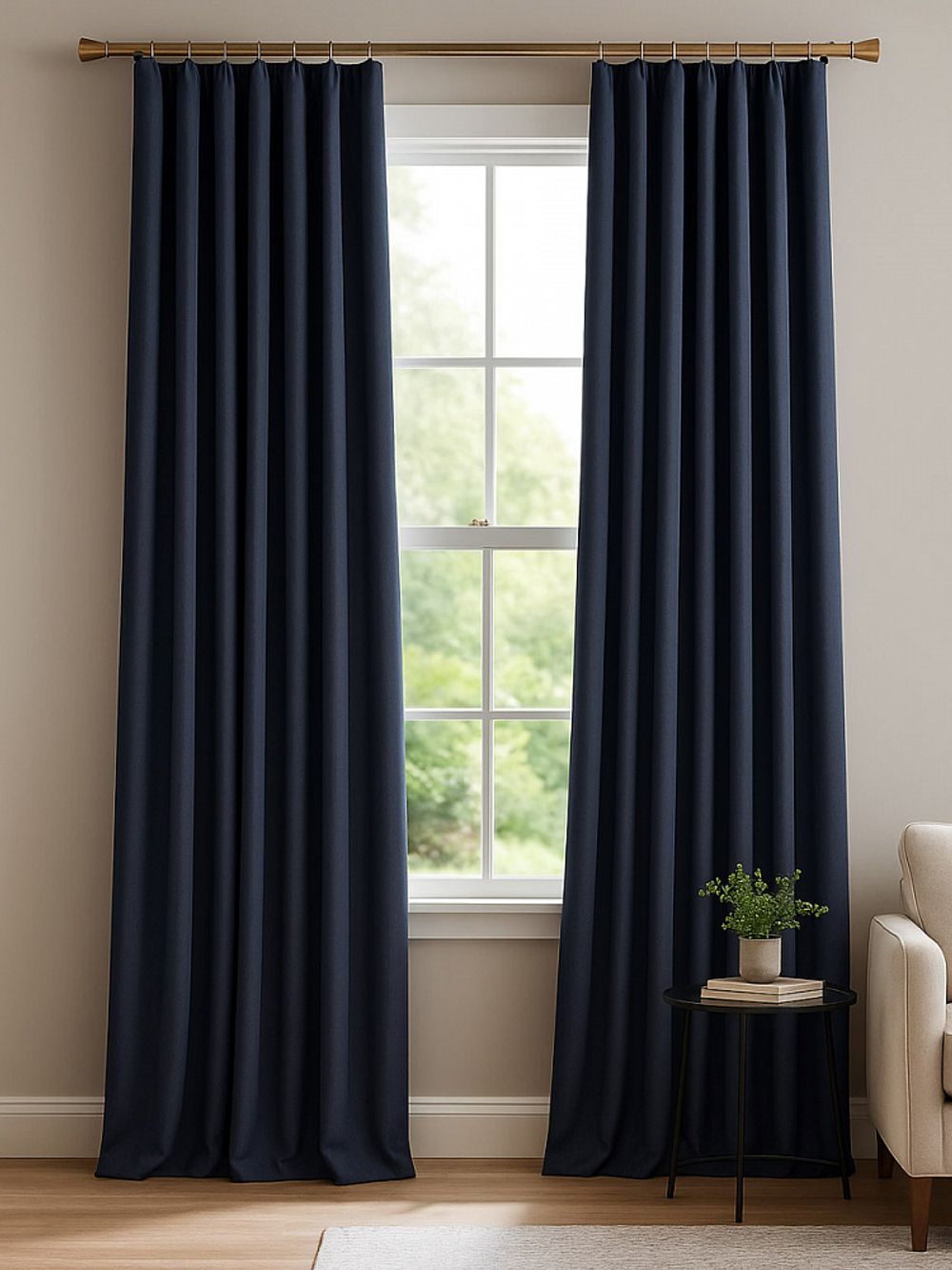 Габардин 150 г/м², 150 см / 3 метра, TBY.150330.3, цв.330 темн.синий