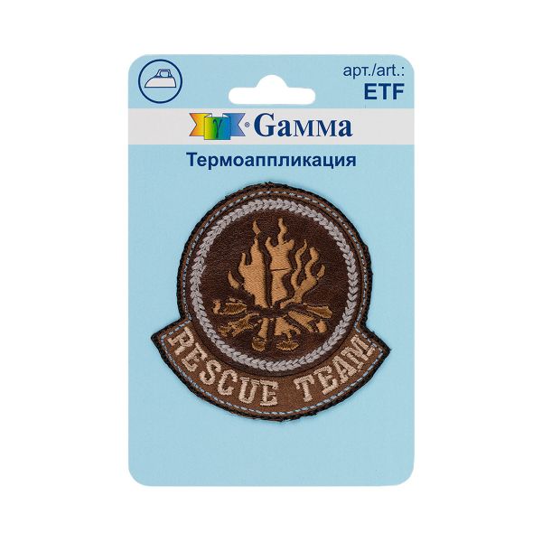Термоаппликация №03, 1 шт, 01-319 Огонь 5.7х5.8 см, Gamma ETF