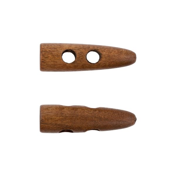 Пуговицы 2 прокола 40 мм, 24 шт, дерево, №290 терракотовый, Blitz DRN 0109