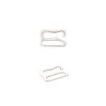 Крючки для бюстгальтера металл 10.0 мм, 50 шт, никель, Globus