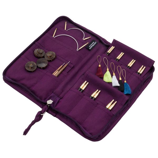 Набор съемных спиц Knit Pro Lantern Moon Bliss, 10 см, 7 пар (3-6 мм), эбеновое дерево, 350313