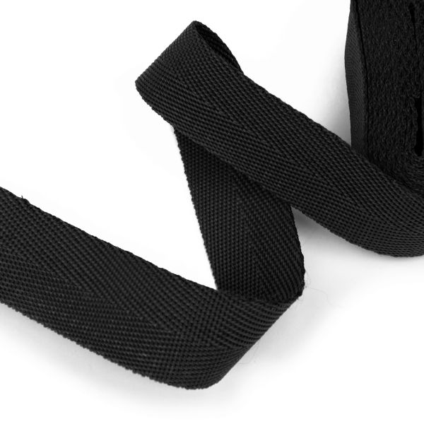 Стропа (ременная лента) 25 мм / 5х2.5 метра, фасовка, черный, 3816 (3074)