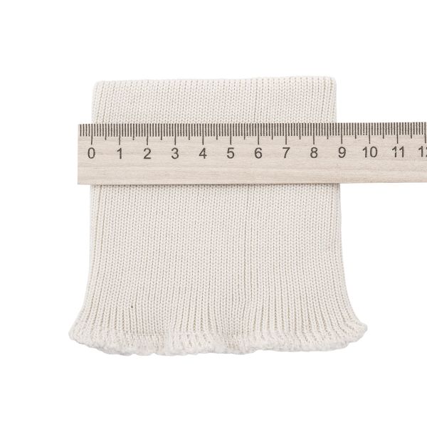 Манжеты трикотажные 9.0х9.5 см, 1 пара, средней плотности 14 кл, 1х1, 8015 св.бежевый