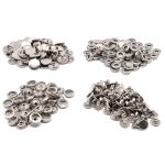 Кнопка Дельта (O-образная) ⌀15/15 мм, ≈720 шт, МЕТАЛЛ, никель, NEW STAR