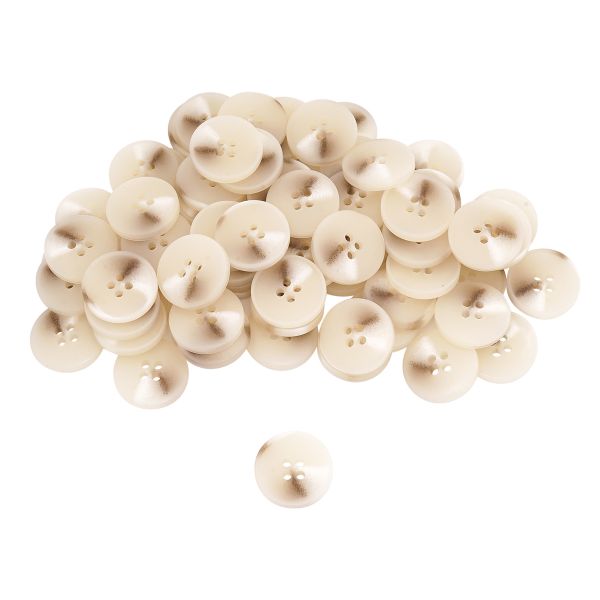 Пуговицы 4 прокола 32L=20 мм, пластик, col. C Молочный, 72 шт, CN2836