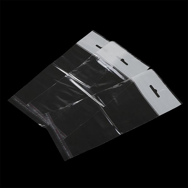 Пакет упаковочный полипропиленовый клеевой клапан (скотч) с еврослотом 10х15+4 30мкм, цв. белый, уп.100 шт