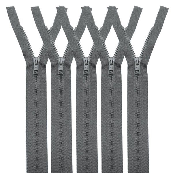 Молния трактор Arta Т6 (6 мм) 1 зам., разъем., 60 см, цв. 196 дым, уп.5 шт