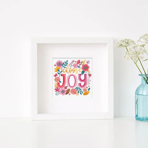 Набор для вышивания нитками LetiStitch L9913, Выбирай радость 15х14см