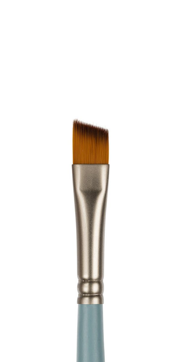 Кисть синтетика №06 плоская со скосом, 10 шт, короткая ручка, Vista-Artista 50234-06