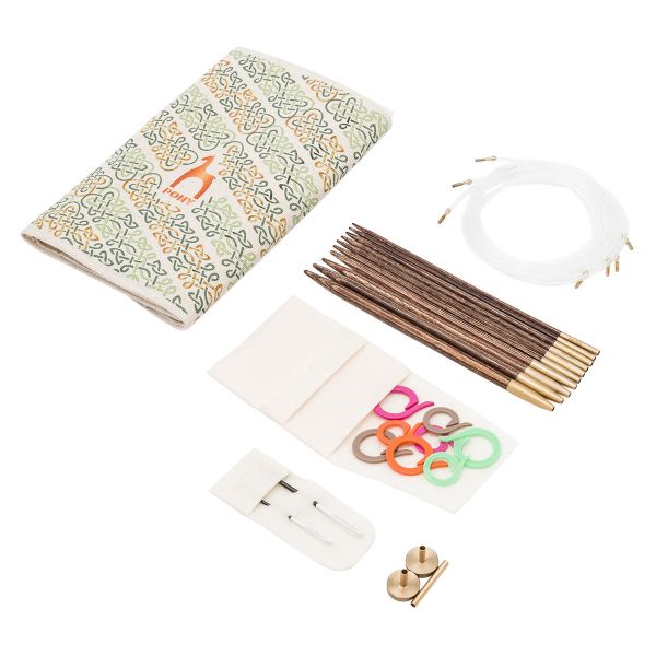 Набор съёмных спиц для вязания BELLE PERFECT с вязальными принадлежностями, 21 предмет, Pony, 49156