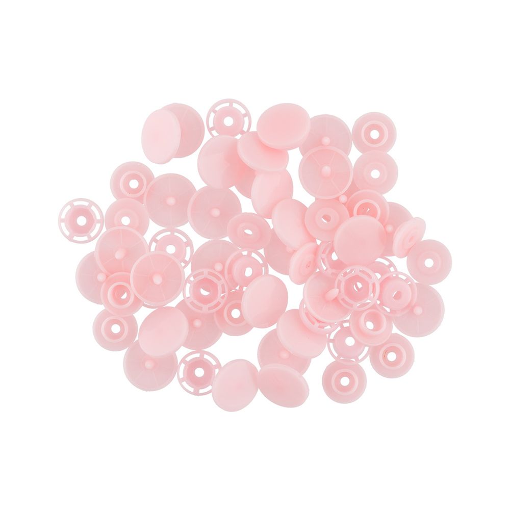 Кнопка рубашечная установочная пластик ⌀12 мм, 15 шт, 004 розовый, Micron POM-12