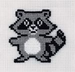 Набор для вышивания нитками Klart, Детские истории. Енотик, 12х12 см