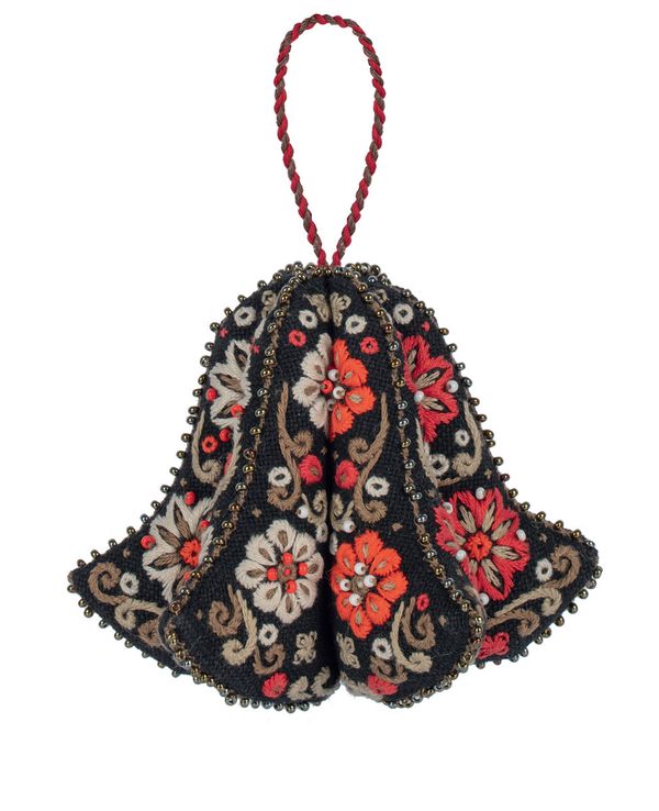 Набор для вышивания нитками Panna, Новогодняя игрушка. Изящный колокольчик, 8.5х10.5 см