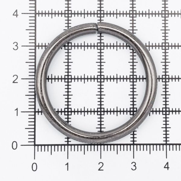 Кольцо разъемное металл in ⌀30 мм (37 мм внешн.), чер.никель, 100 шт
