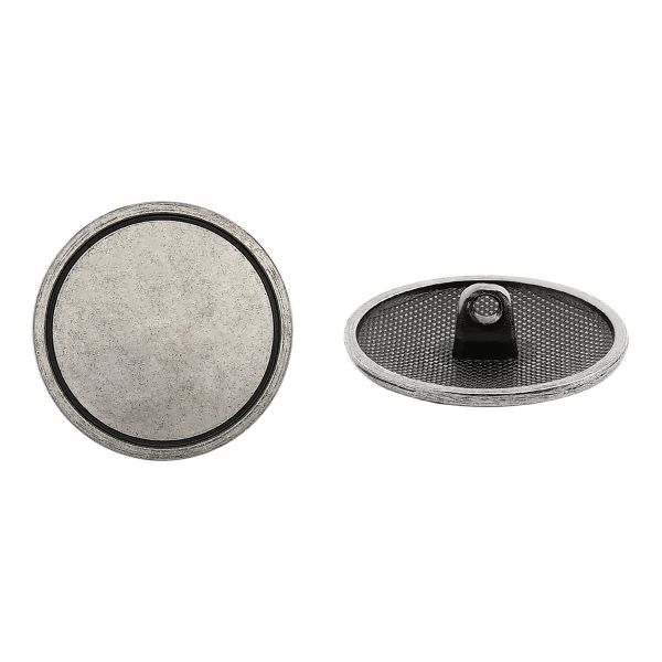 Пуговицы на ножке 36L (23мм), металл (DAS серебро черненое), ME_678, 36 шт