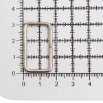 Рамка прямоугольная металл 26 мм (31, 18 мм, d-2,5 мм), никель, 50 шт