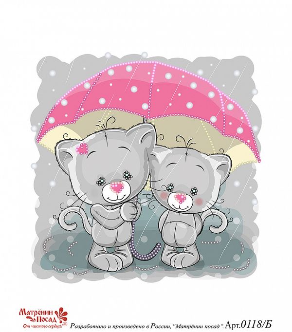 Набор для вышивания бисером Матренин Посад, Романтичный дождик, 24х26 см