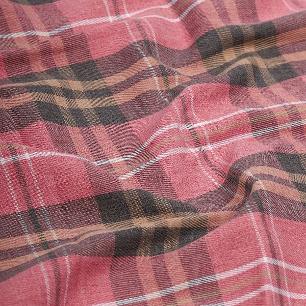 Фланель рубашечная 150 г/м², 150 см / 25 метров, TBY.Fl.T138, цв.138 розовый