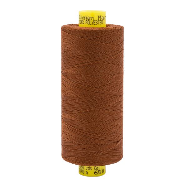 Нитка особо тонкая Gutermann Mara №150 (150/2), 1000 м, 713953, цв. 650 глиняный коричневый, 1 катушка